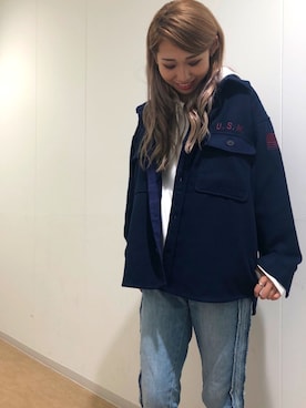 「レディース」｜「アイテム（ブルゾン）」を使った、とあちんめんさん（レディース・167cm）の秋コーディネート