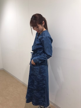 「テラスモール湘南」｜「アイテム（ワンピース）」を使った、とあちんめんさん（レディース・167cm）の冬コーディネート