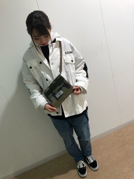 「テラスモール湘南」｜「アイテム（ショルダーバッグ）」を使った、とあちんめんさん（レディース・167cm）の春コーディネート