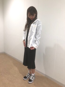 「テラスモール湘南」｜「アイテム（シャツ/ブラウス）」を使った、とあちんめんさん（レディース・167cm）の春コーディネート
