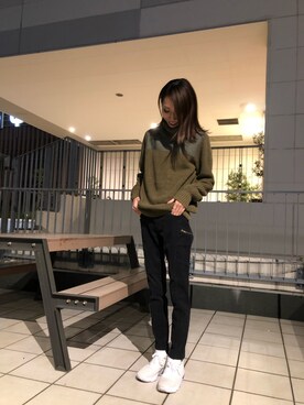 「テラスモール湘南」｜「アイテム（ニット/セーター）」を使った、とあちんめんさん（レディース・167cm）の秋コーディネート