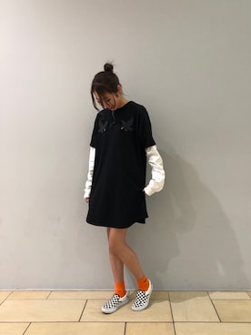 「テラスモール湘南」｜「アイテム（ワンピース）」を使った、とあちんめんさん（レディース・167cm）の春コーディネート