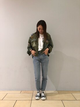 「テラスモール湘南」｜「アイテム（ジャケット/アウター）」を使った、とあちんめんさん（レディース・167cm）の夏コーディネート
