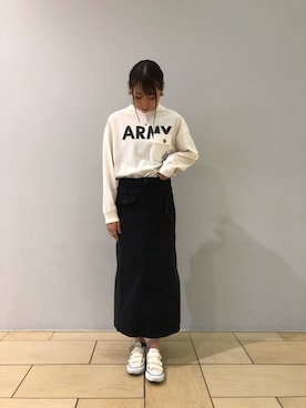 「テラスモール湘南」｜「アイテム（スカート）」を使った、とあちんめんさん（レディース・167cm）の夏コーディネート