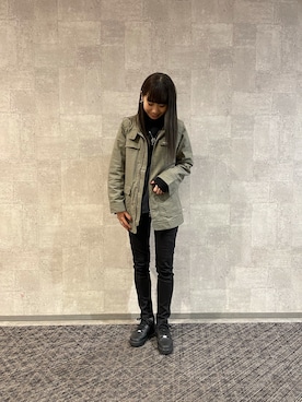 「テラスモール湘南」｜「アイテム（カーゴパンツ）」を使った、とあちんめんさん（レディース・167cm）の春コーディネート