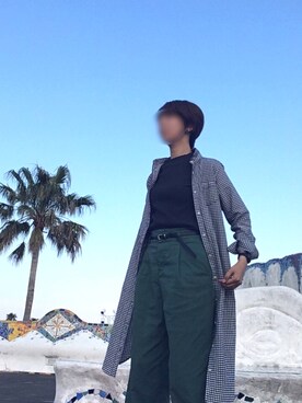 「chocol raffine robe（ショコラフィネローブ）のアイテム（シャツワンピース）」を使った、akさん（レディース・162cm）の春コーディネート
