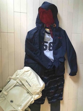 「LOGOS（ロゴス）のアイテム（パンツ）」を使った、akさん（レディース・162cm）の秋コーディネート