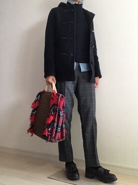 「Laugoa（ラウゴア）のアイテム（ハンドバッグ）」を使った、akさん（レディース・162cm）の秋コーディネート
