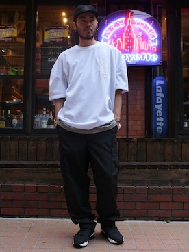 「Lafayette（ラファイエット）のアイテム」を使った、Lafayette CREWさん（メンズ・175cm）の夏コーディネート