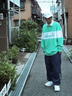「Lafayette（ラファイエット）のアイテム」を使った、Lafayette CREWさん（メンズ・170cm）の秋コーディネート