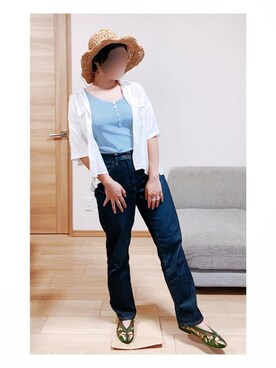 帽子を使った がっちり体型 のレディース人気ファッションコーディネート Wear