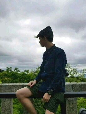 「orslow」｜「アイテム（カバーオール）」を使った、Kaoru Edmond Kwokさん（メンズ・179cm）の春コーディネート