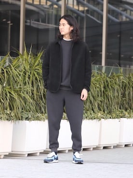 「UNITED ARROWS（ユナイテッドアローズ）のアイテム（ブルゾン）」を使った、iguchiさん（メンズ・178cm）の冬コーディネート