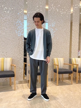 「SCYE BASICS（サイベーシックス）のアイテム（トップス）」を使った、iguchiさん（メンズ・178cm）の春コーディネート