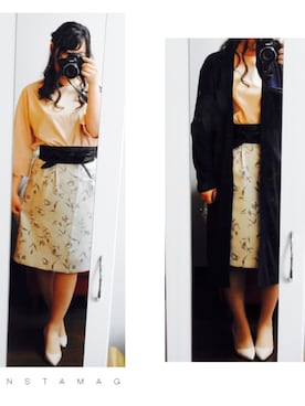 A  u さん（レディース・153cm）の春コーディネート