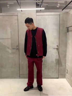 「FILLING PIECES（フィリングピース）のアイテム」を使った、Yuto Komoriさん（メンズ・185cm）の春コーディネート