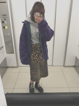 「WEGO（ウィゴー）のアイテム（ブルゾン）」を使った、みさとさん（レディース・163cm）の冬コーディネート