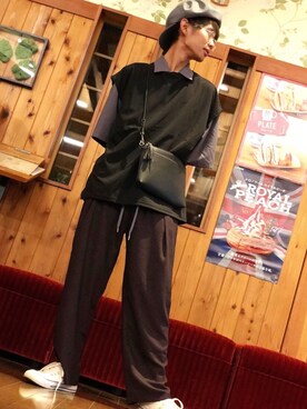 「Right-on（ライトオン）のアイテム（ハンチング/ベレー帽）」を使った、名無し権兵衛さん（メンズ・174cm）の夏コーディネート