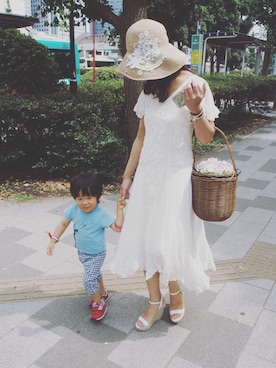 「息子」｜「アイテム（ワンピース/ドレス）」を使った、舞妓さん（レディース・164cm）の夏コーディネート