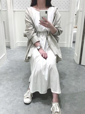 「へザー」｜「アイテム（スニーカー）」を使った、mさん（レディース・159cm）の春コーディネート