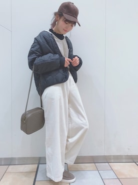 「スニーカーブーツ」｜「アイテム（ブルゾン）」を使った、studioCLIPたまプラーザテラス店さん（レディース・160cm）の秋コーディネート