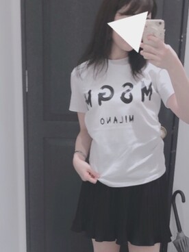 miyaco使用「MSGM（ロゴプリントTシャツ / MSGM）」的時尚穿搭
