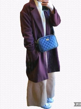 「Topper（トッパー）のアイテム」を使った、ろろ。さん（レディース・162cm）の冬コーディネート