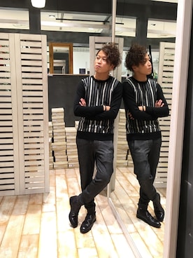 「トゥモローランド」｜「アイテム（その他）」を使った、ジョータローさん（メンズ・169cm）の冬コーディネート