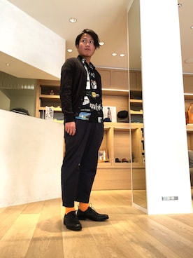 「ワコマリア」｜「アイテム（その他）」を使った、ジョータローさん（メンズ・169cm）の秋コーディネート