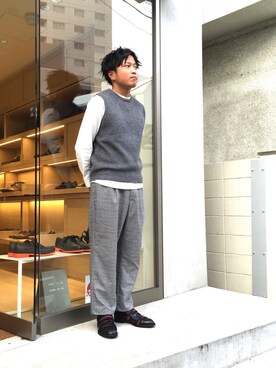 「diskUNION」｜ジョータローさん（メンズ・169cm）の秋コーディネート