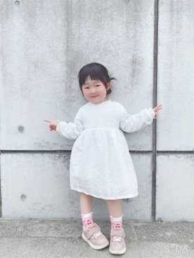 「BASE（ベース）のアイテム（ワンピース/ドレス）」を使った、Sarasaさん（レディース・157cm）の春コーディネート