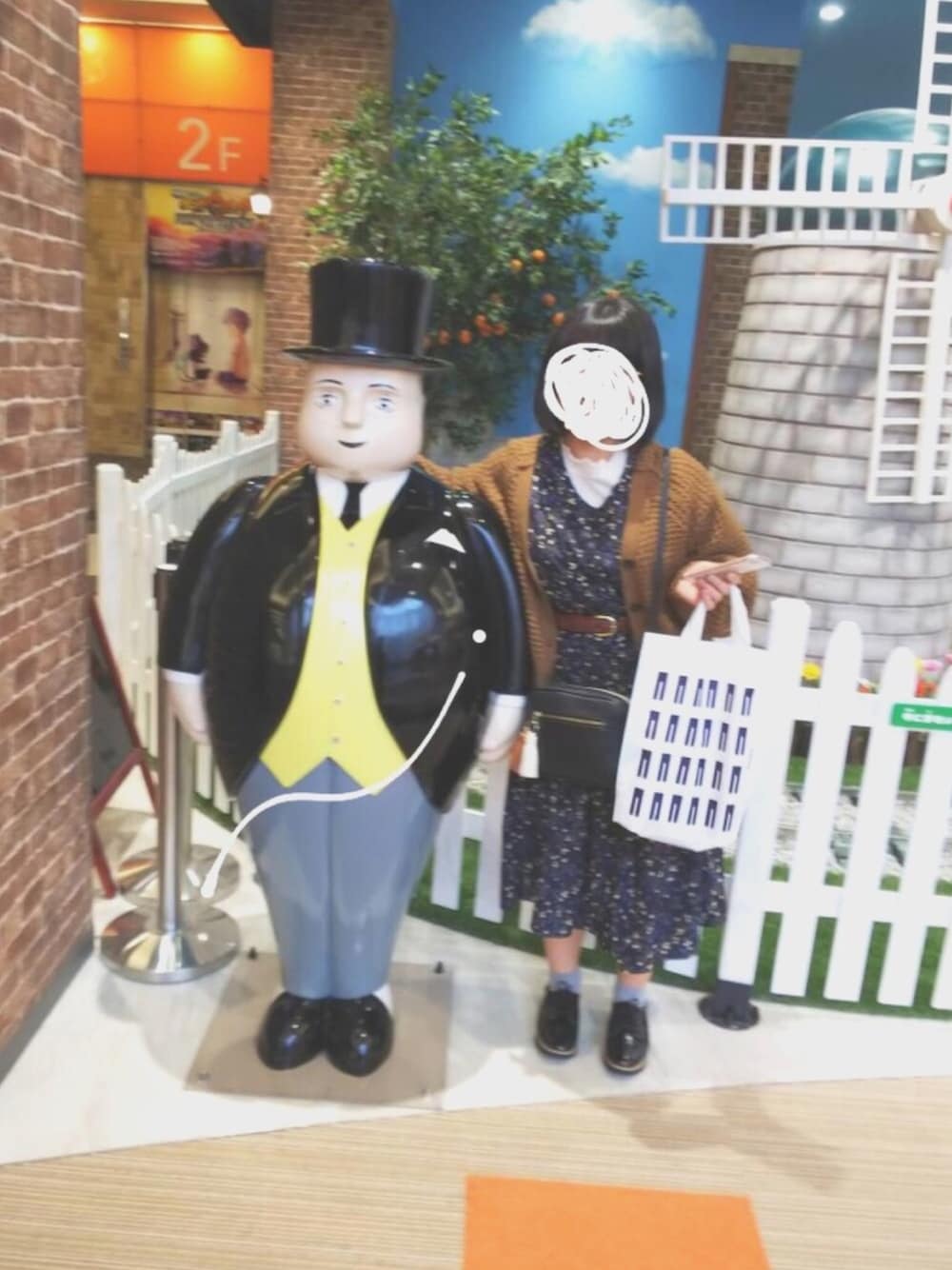 「カーディガン、ワンピース」｜「トップハムハット狂のアイテム（フィギュア、ブラック系）」を使った、yさん（レディース・150cm）の秋コーディネートの1枚目の写真