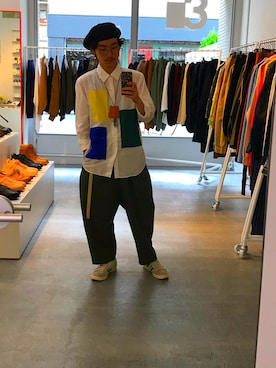 「SASQUATCHfabrix.（サスクワァッチファブリックス）のアイテム」を使った、takumi.さん（メンズ・165cm）の秋コーディネート