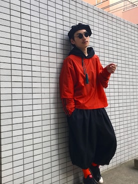 「コーディネート」｜「アイテム（キャスケット）」を使った、takumi.さん（メンズ・165cm）の春コーディネート