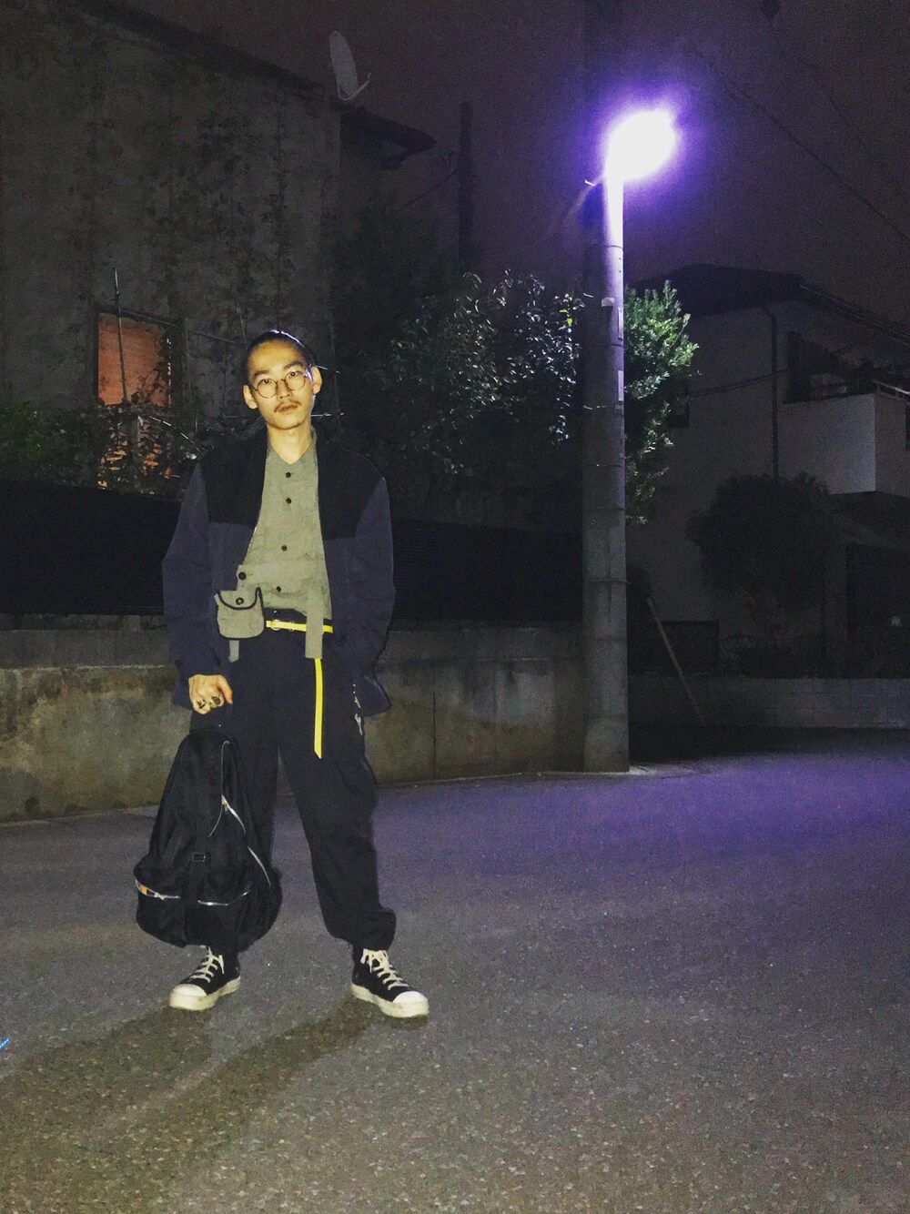 「wearhalloween2018、秋のコーデ、ootd、iii3、ミリタリー、black357、Martin Margiela、ミルスペック」｜「DRKSHDW by RICK OWENSのアイテム（スニーカー、ブラック系）」を使った、takumi.さん（メンズ・165cm）の秋コーディネートの1枚目の写真