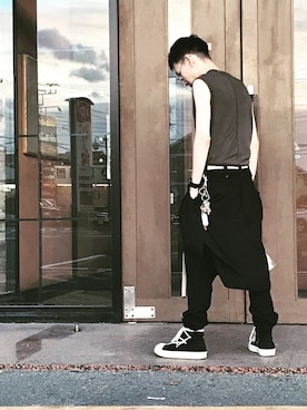 「SASQUATCHfabrix.（サスクワァッチファブリックス）のアイテム」を使った、takumi.さん（メンズ・165cm）の夏コーディネート