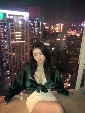 「欧美」｜BraidzKILLA北部溪河さん（レディース・165cm）の秋コーディネート
