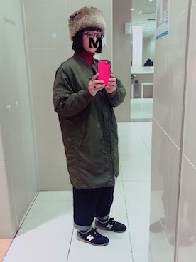 「エムエーワン」｜MIさん（レディース・158cm）の冬コーディネート