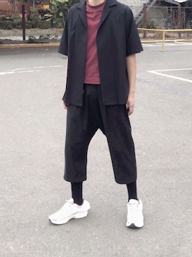 「IMMENSE（イメンス）のアイテム」を使った、ssgssさん（メンズ・175cm）の冬コーディネート