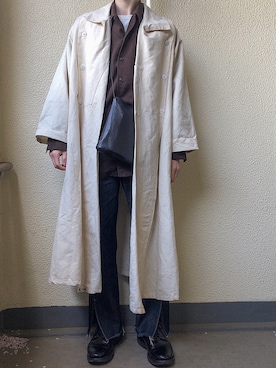 「KAIKO（カイコー）のアイテム（デニムパンツ）」を使った、Riki   sugahara さん（メンズ・171cm）の春コーディネート