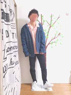 「コロナに負けない」｜「アイテム（デニムジャケット）」を使った、Kousukeさん（メンズ・168cm）の春コーディネート
