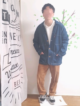 「コロナに負けない」｜「アイテム（ジャケット/アウター）」を使った、Kousukeさん（メンズ・168cm）の春コーディネート