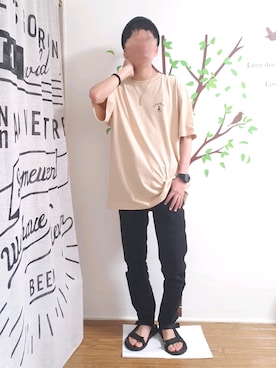 「コロナに負けない」｜「アイテム（サンダル）」を使った、Kousukeさん（メンズ・168cm）の春コーディネート