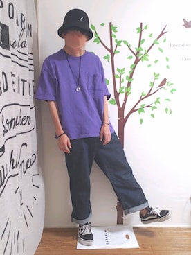 「コロナに負けない」｜「アイテム（帽子）」を使った、Kousukeさん（メンズ・168cm）の夏コーディネート
