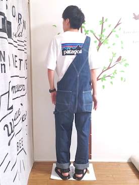 「patagonia」｜「アイテム（オールインワン・サロペット）」を使った、Kousukeさん（メンズ・168cm）の夏コーディネート