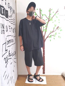 「コロナに負けない」｜「アイテム（サンダル）」を使った、Kousukeさん（メンズ・168cm）の夏コーディネート