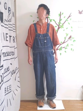 「コロナに負けない」｜「アイテム（サロペット/オーバーオール）」を使った、Kousukeさん（メンズ・168cm）の夏コーディネート