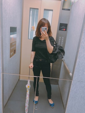 「pink trick（ピンクトリック）のアイテム」を使った、ちゃんえりさん（レディース・154cm）の夏コーディネート