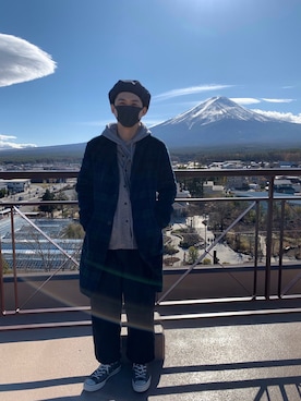 「mount Fuji」｜劉星星さん（メンズ・170cm）の冬コーディネート