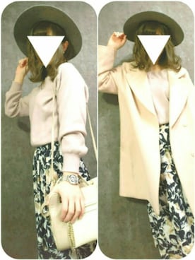 「NATURAL BEAUTY BASIC（ナチュラルビューティーベーシック）のアイテム（その他アウター）」を使った、sino♡さん（レディース・157cm・20代）の冬コーディネート